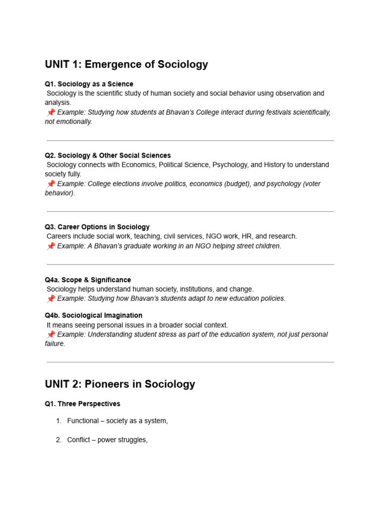Understanding Sociology: Key Concepts | PDF | Sociology | Society