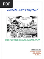 Download STUDY OF ADULTERANTS IN FOOD STUFF by Kuldeep Sharma SN94142014 doc pdf