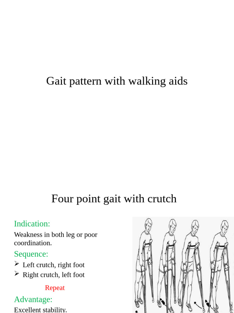 Gait Pattern by Crutch | PDF