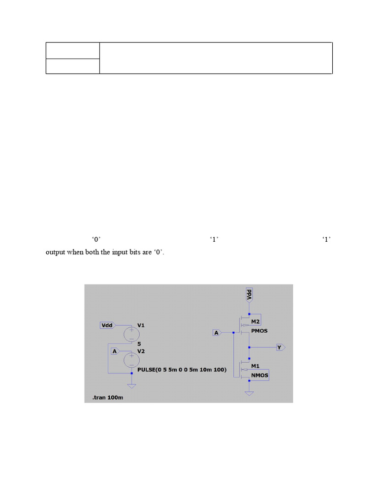 CMOS Logic Gates Design in LT-Spice | PDF