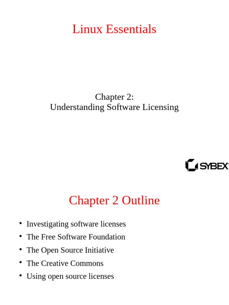 LE Ch02 Software Licensing | PDF | Free Software | Monopoly (Economics)