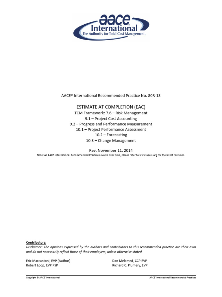 EAC Guidelines for Project Management | PDF