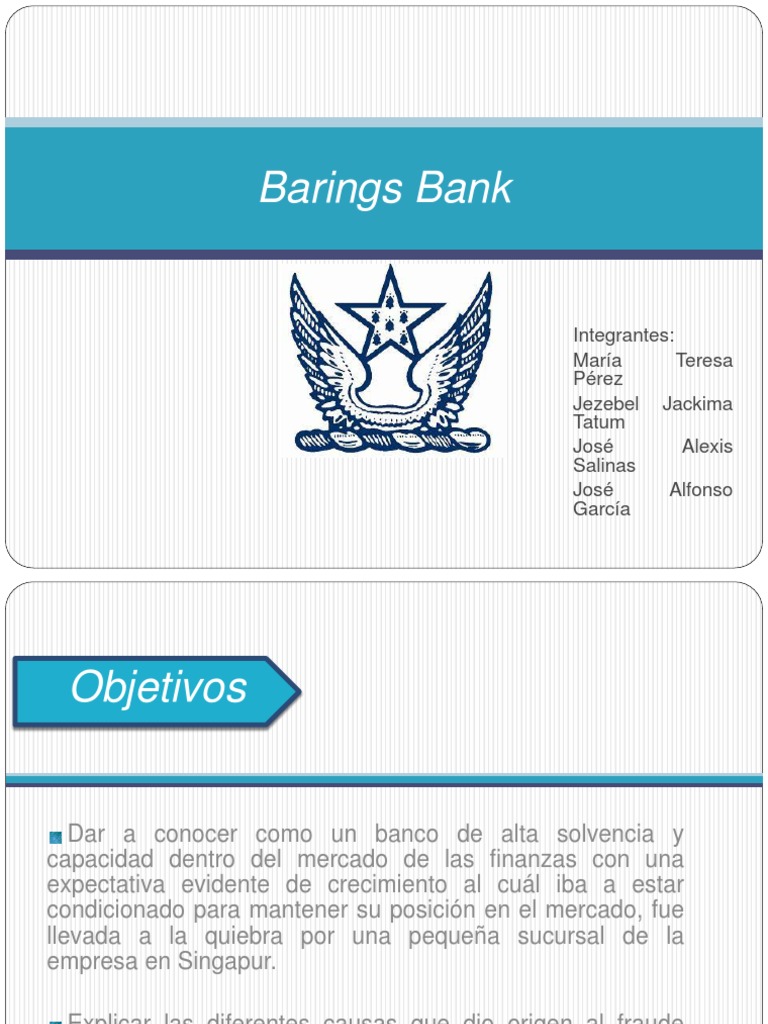 Barings Bank Presentacion PDF Dinero Business