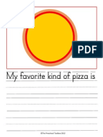 My Favorite Pizza Writing Activity