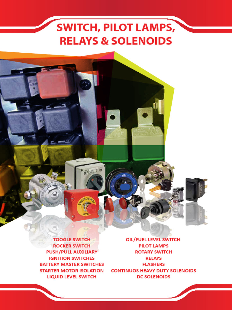 Switches Pilot Lamps Relays Solenoids ASIAREP Catalog 2016 | PDF ...