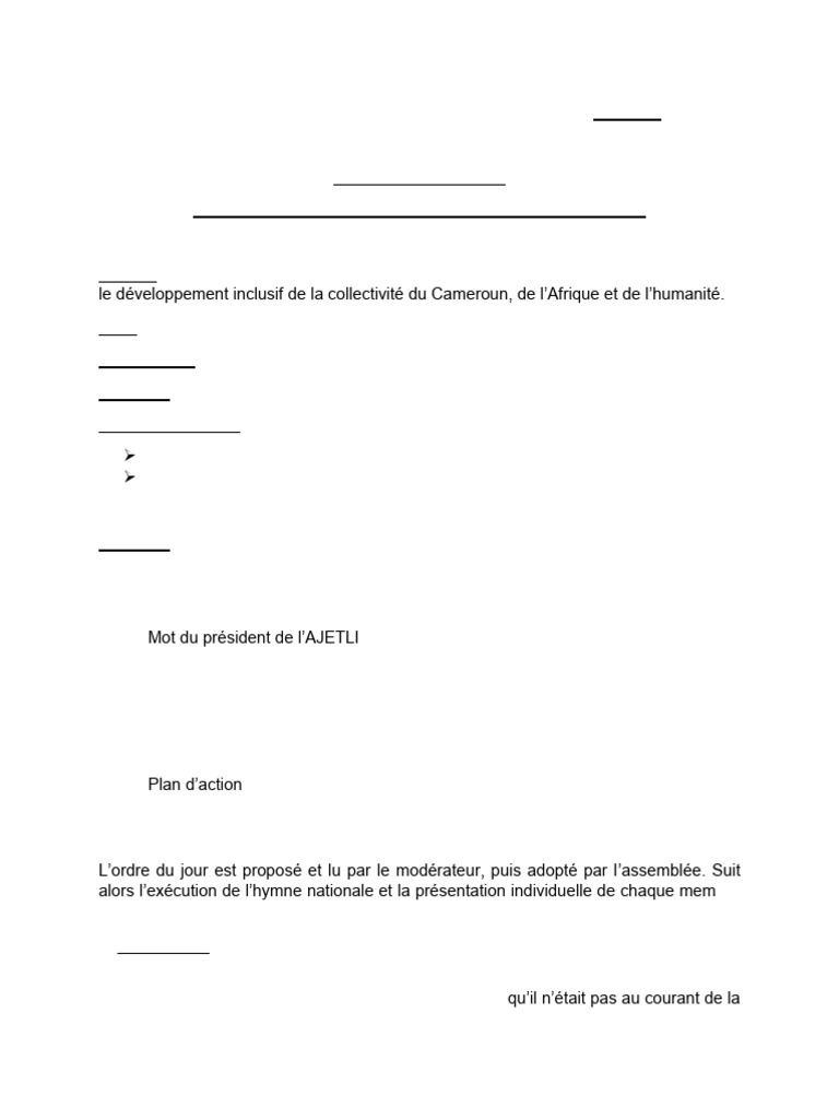 États Généraux de la Jeunesse à Limoug-Lihog | PDF