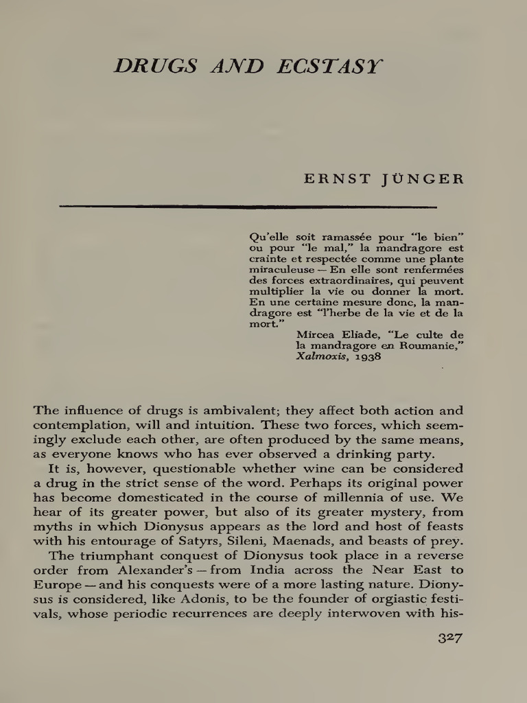 The Dual Nature of Drugs and Ecstasy | PDF | Wine | Opium