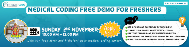 Medical Coding Free Demo for Freshers - Salem November 02 | PDF