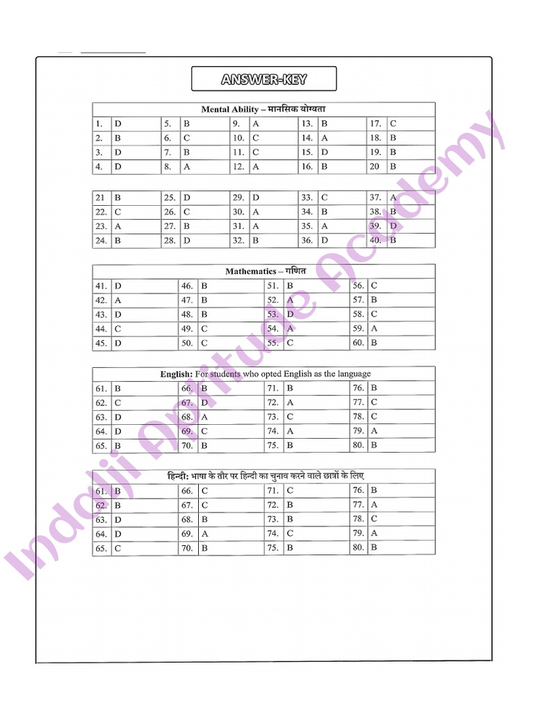 Answer Set 7 | PDF