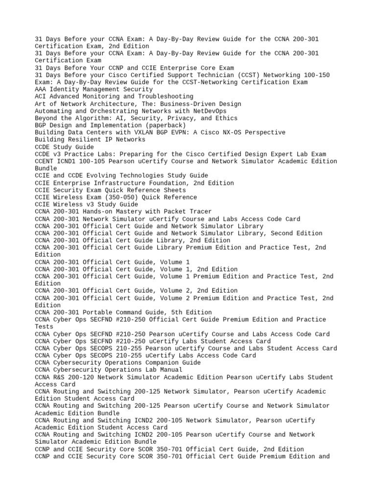Cisco Books - Copy (9) | PDF | Cisco Certifications | Computer Network