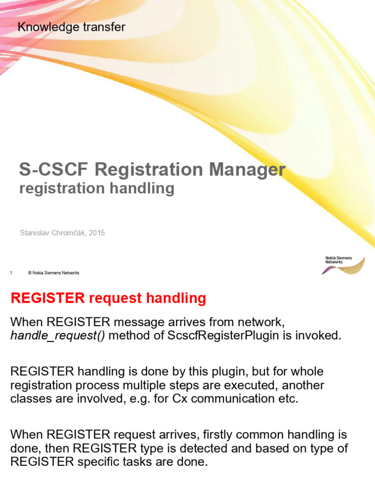 S-RM Registration Handling | PDF | Ip Multimedia Subsystem | Computing