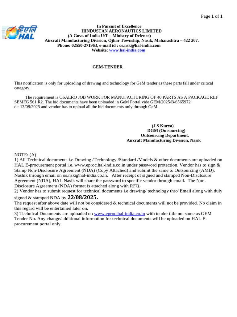 E Tender Notice 561 R. | PDF