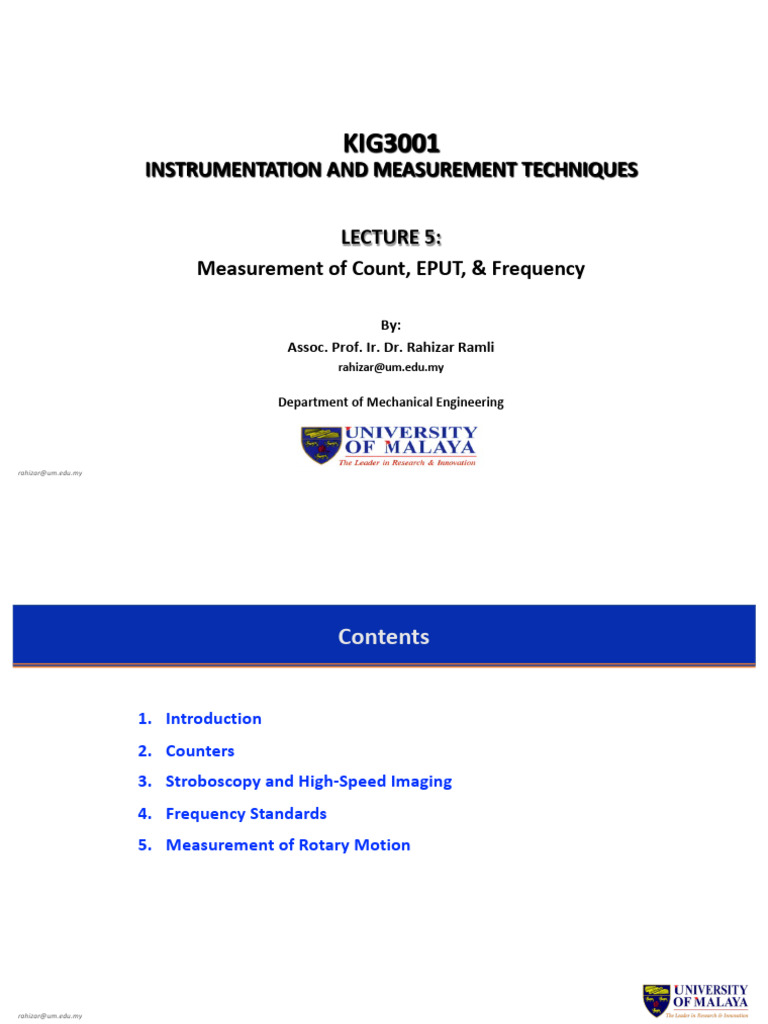 Lecture 8 (MSMT of Count EPUT-Frequency) 2023-2024 | PDF | Frequency ...