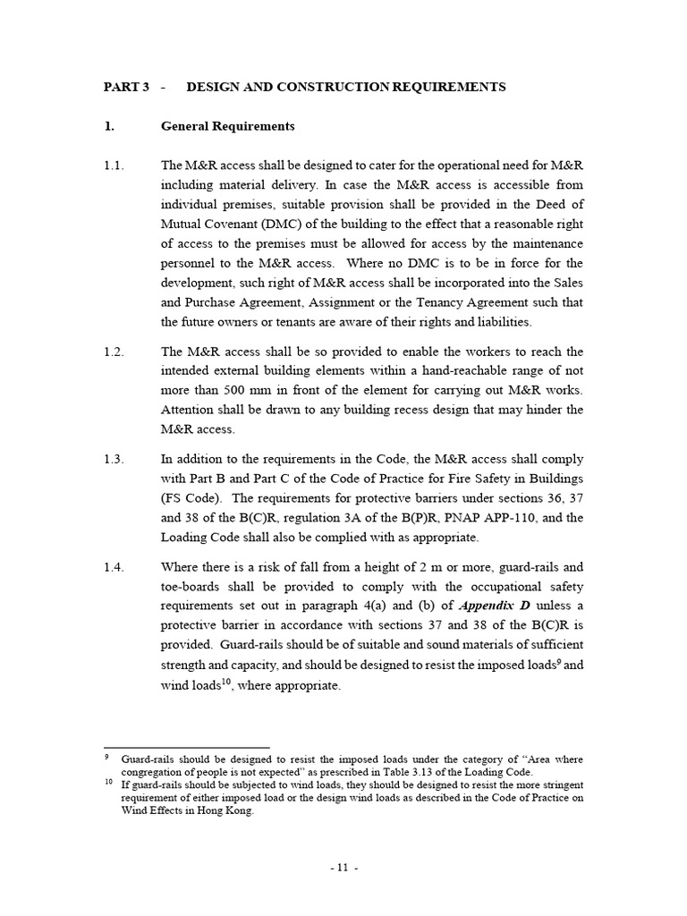 M&R Access Design Requirements Guide | PDF | Employment | Scaffolding