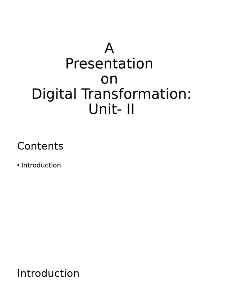 Digital Transformation: Emerging Technologies | PDF | Artificial ...