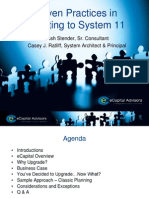 Proven Practices in Migrating To System 11 - March HUG Meeting