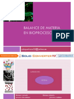 Balance de Materia en Bioprocesos