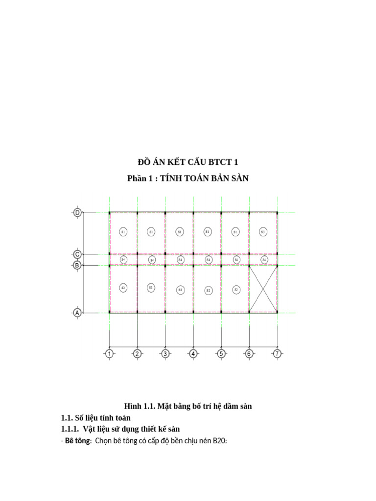 Đồ Án Kết Cấu Btct 1 | PDF