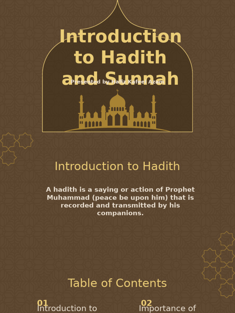 Introduction To Hadith | PDF | Hadith | Muhammad