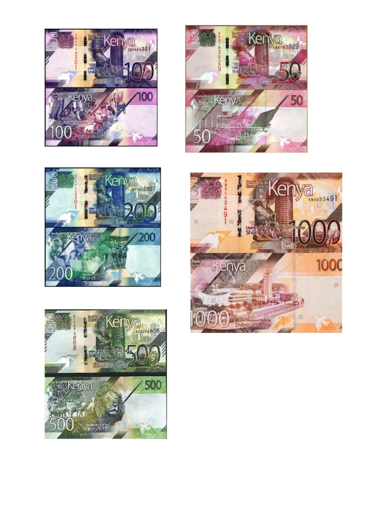 Kenyan Currency Banknotes and Coins | PDF