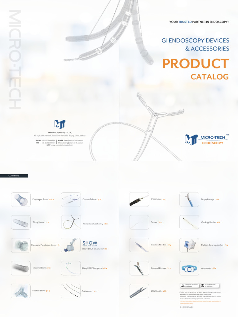 Endoscopy Devices and Accessories Catalog | PDF | Esophagus | Stomach