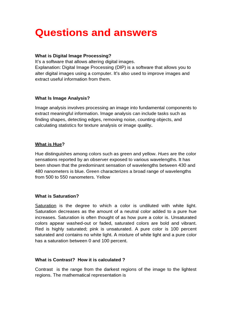 Digital Image Processing Explained | PDF | Rgb Color Model | Color
