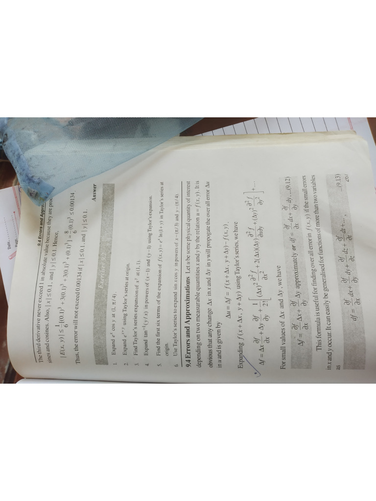 Errors And Approximation Pdf