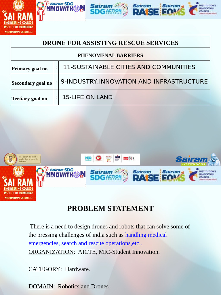 Amphibious Drone for Rescue Operations | PDF | Unmanned Aerial Vehicle ...
