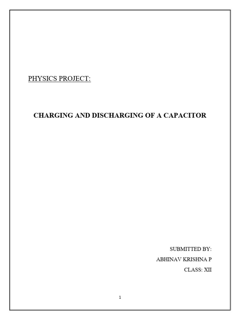 Physics Project | PDF