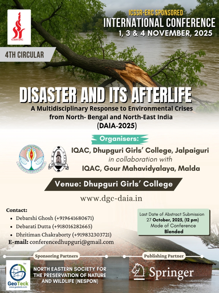 Multidisciplinary Conference on Disasters | PDF | College | Earth Sciences