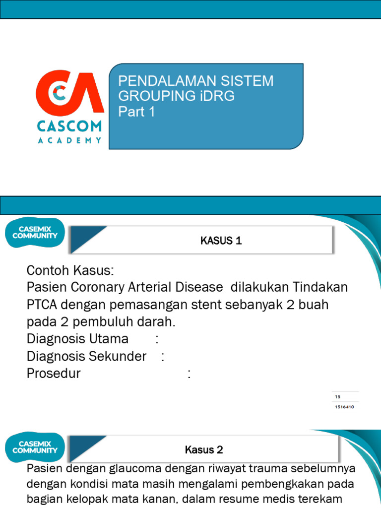 Contoh Kasus Medis iDRG dan Prosedur | PDF
