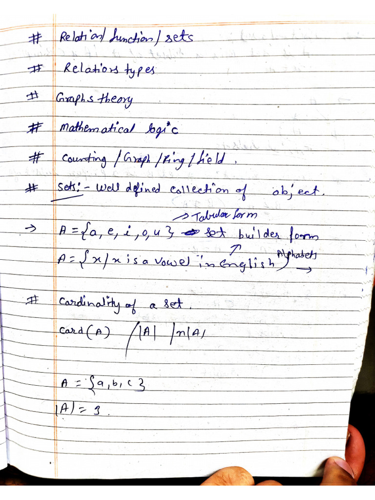 Unit-01 Set Theory | PDF