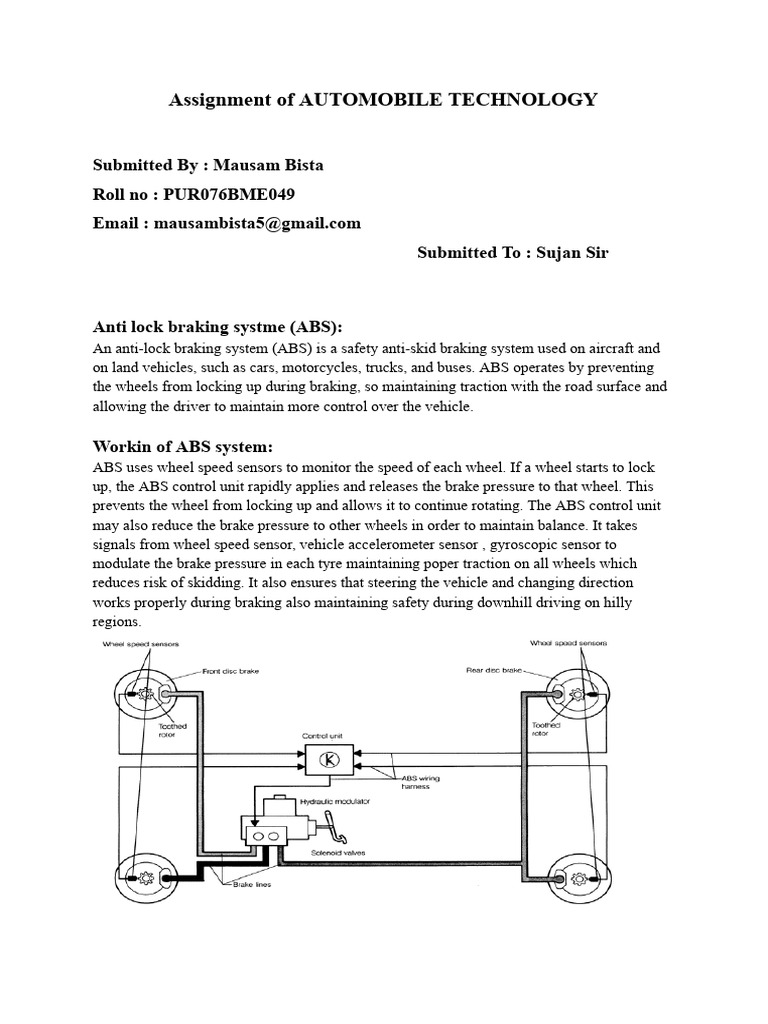 Understanding Anti-Lock Braking Systems | PDF | Anti Lock Braking ...
