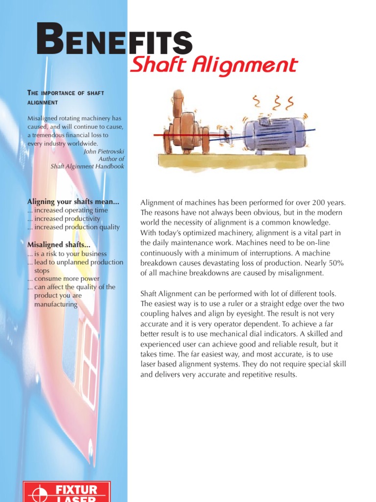 Benefits Shaft Alignment | PDF | Bearing (Mechanical) | Mechanical ...