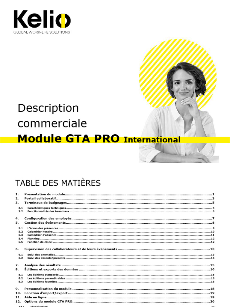 Module GTA PRO : Gestion du Temps et Activités | PDF | Planification ...