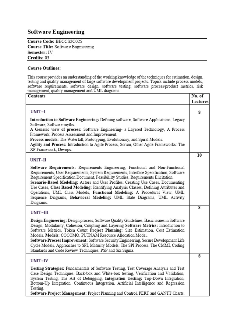 Software Engineering Updated | PDF | Software Development Process | Use ...