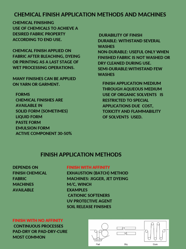 3 Chemical Finish Application | PDF | Foam | Textiles