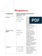 Valores Bioquímicos