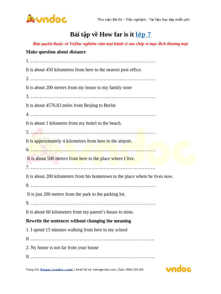 Distance Questions and Exercises for Grade 7 | PDF | Chess Theory | Chess