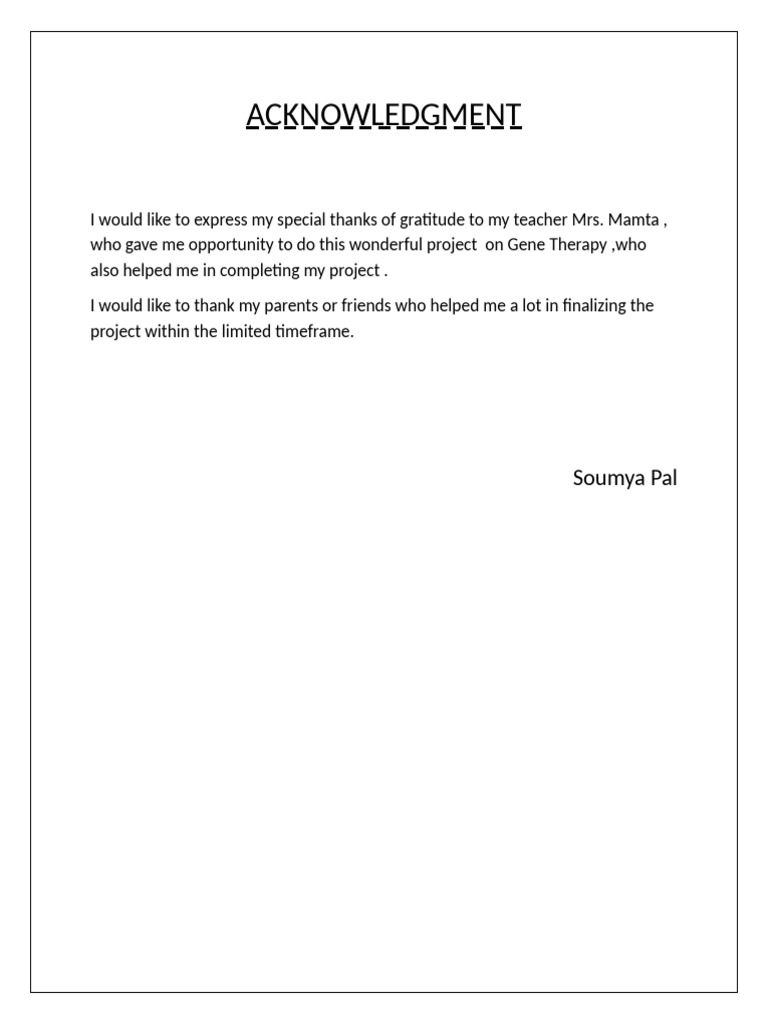 Acknowledgment | PDF