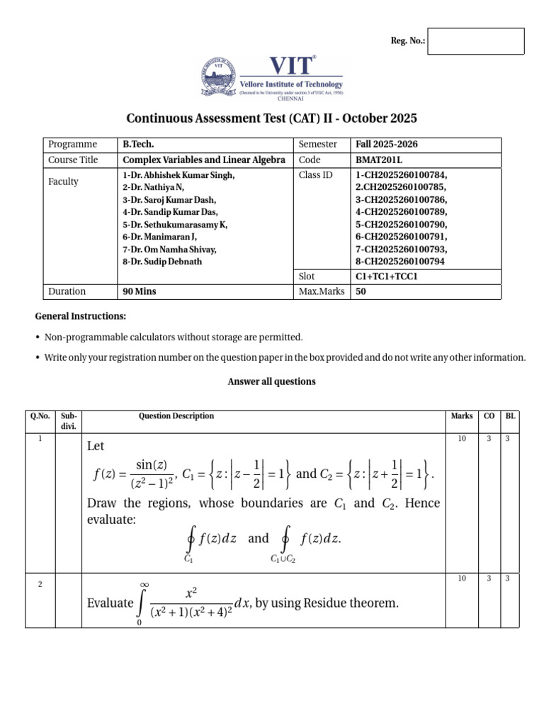 C1 CVLA CAT2 After Moderation | PDF | Mathematical Objects | Numerical ...