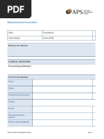 Victorian AOD Intake Tool Form | PDF | Substance Abuse | Chronic Condition