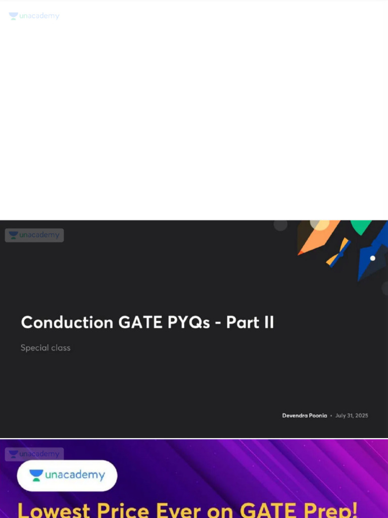 Conduction GATE PYQs Part II With Anno | PDF