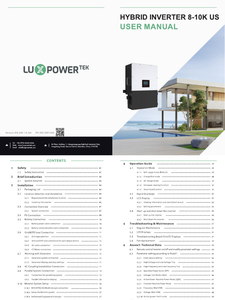 LXP LB Us 8 10k User Manual | PDF