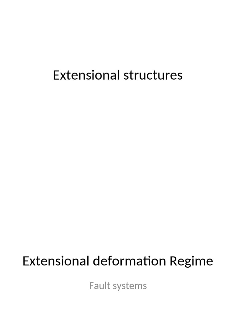 Extensional Faulting and Structures | PDF | Fault (Geology) | Rift