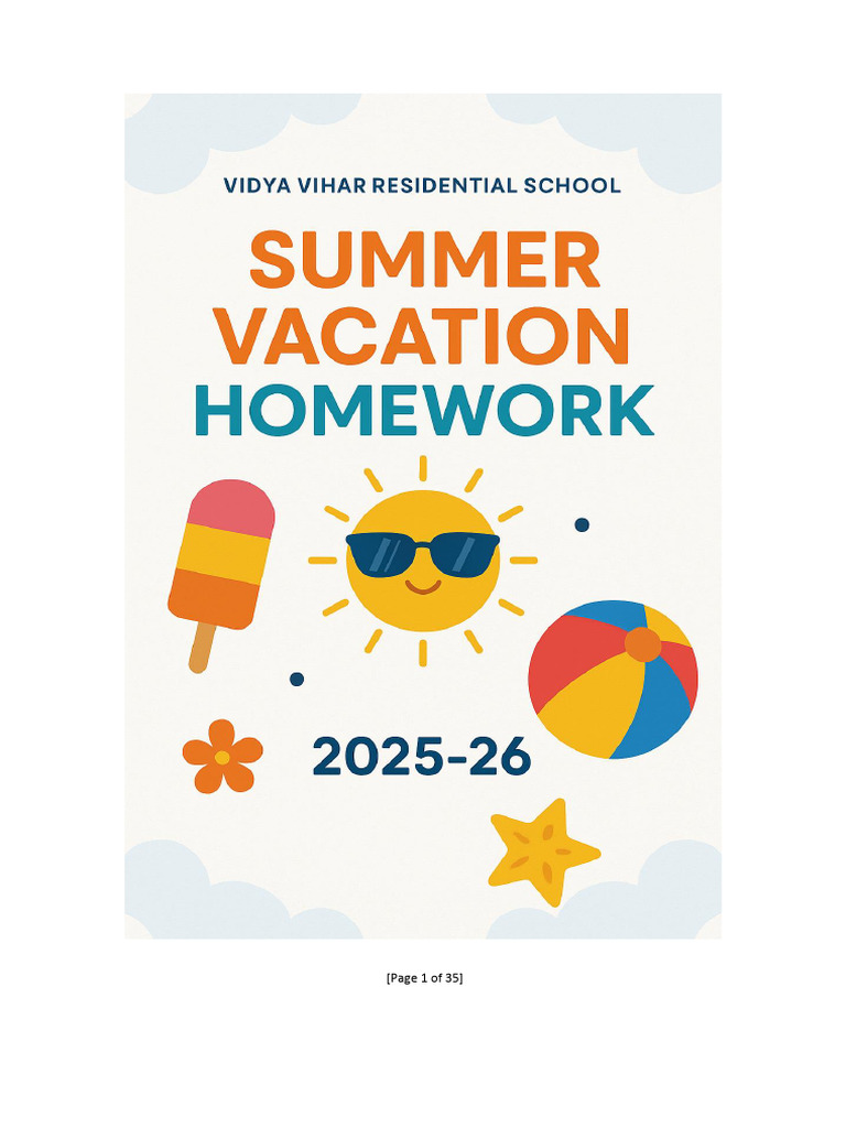 Holiday Homework Assignments Overview | PDF | Sulfate | Friction