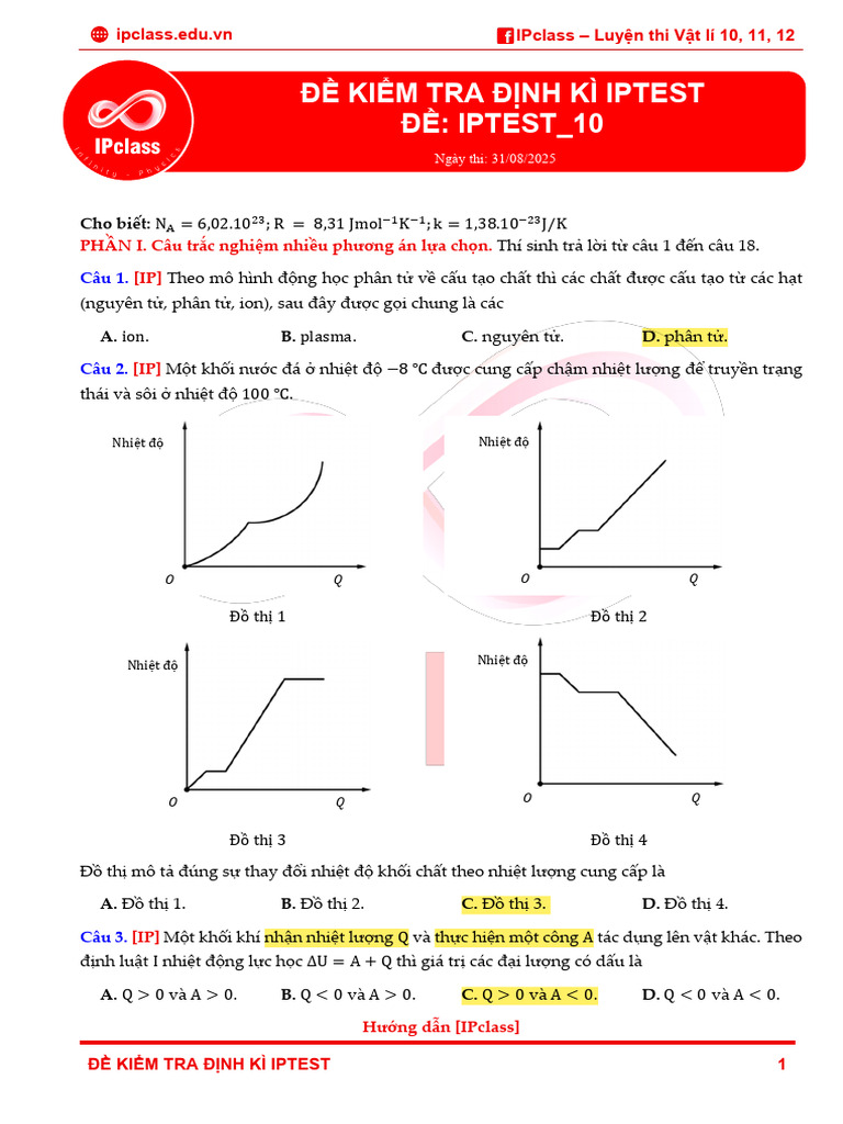 Đề IPtest 10 | PDF