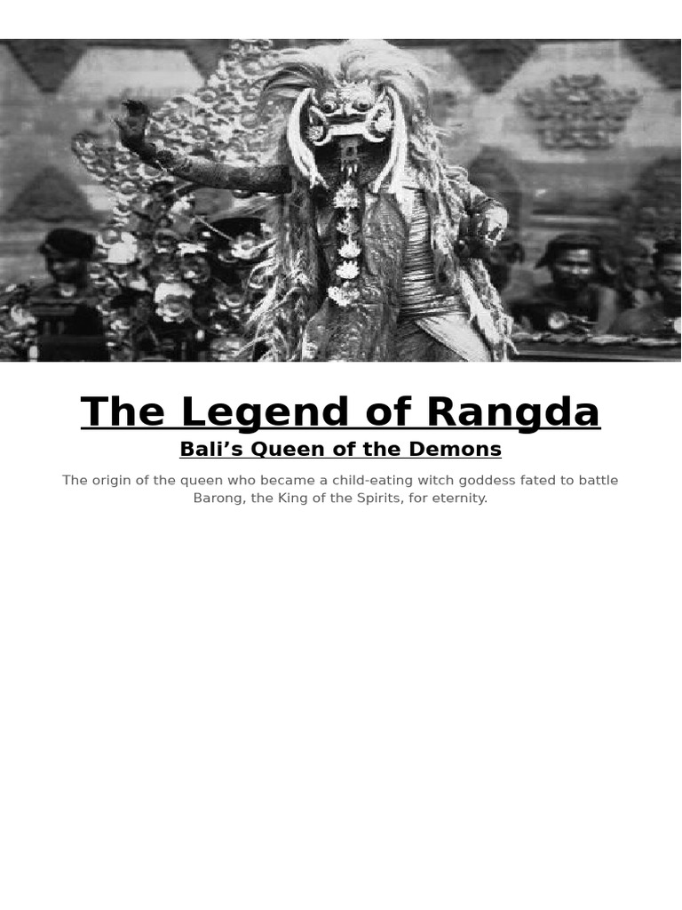 The Rise of Rangda, Demon Queen | PDF