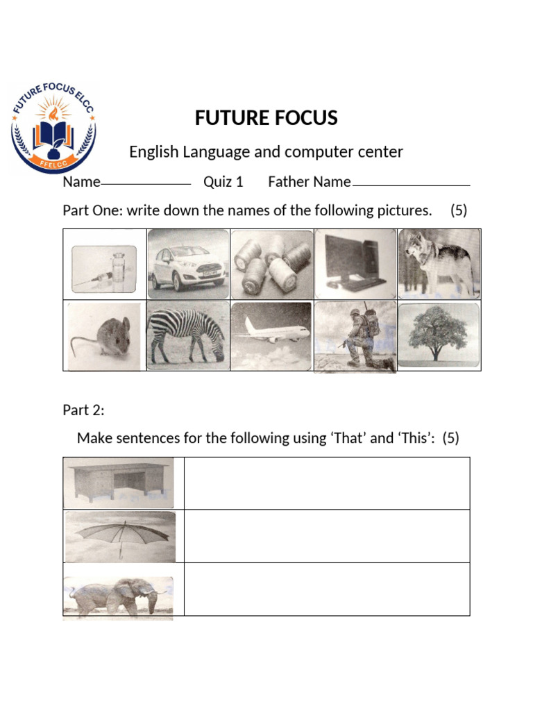 Future Focus Quiz No 2 - 025248 | PDF