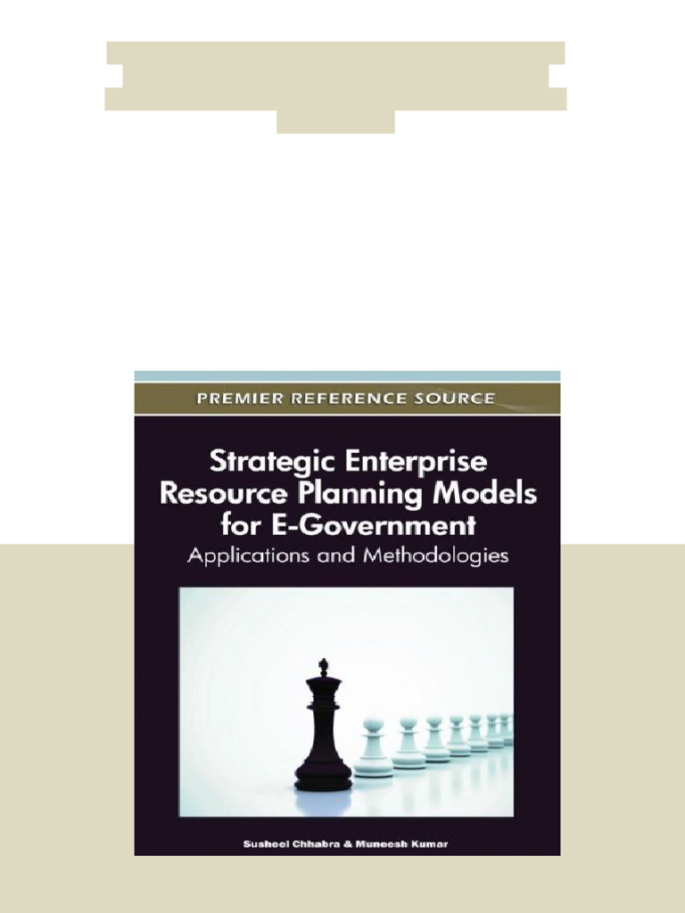 Strategic Enterprise Resource Planning Models For E Government ...